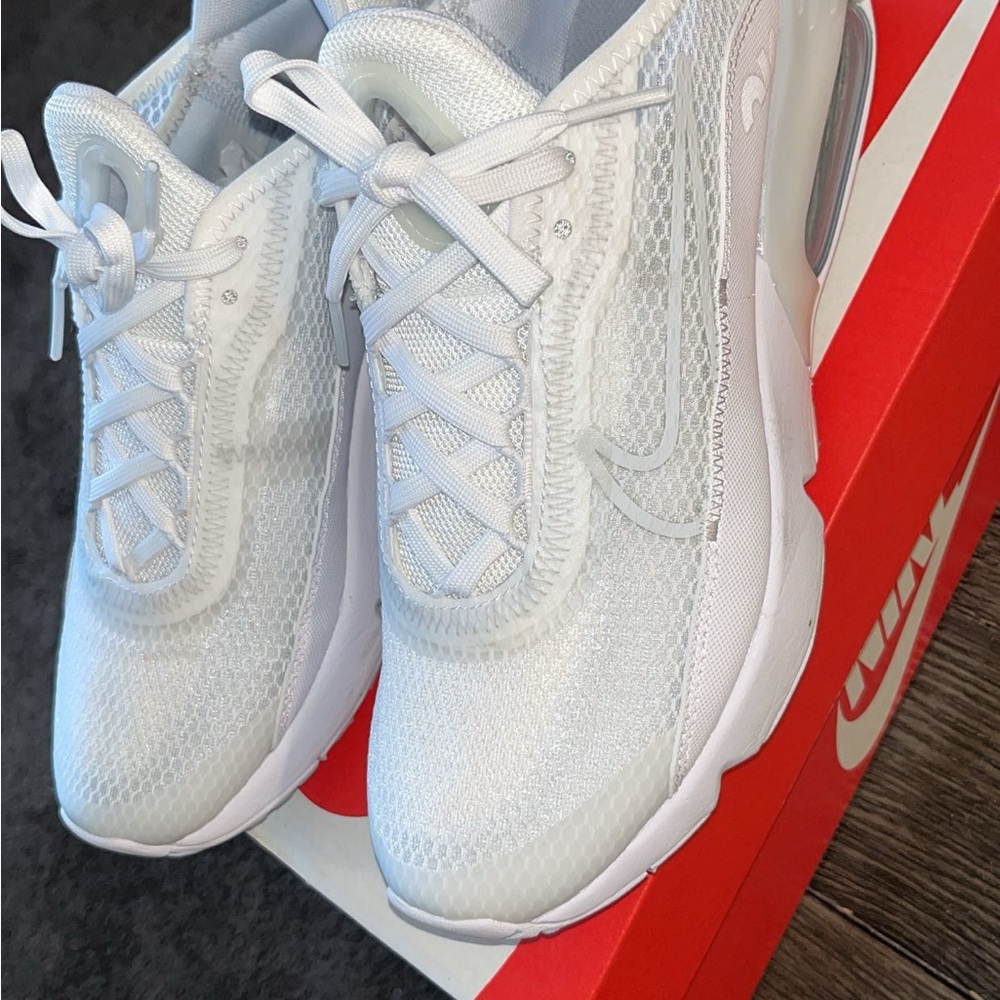 Nike Air Max White Mesh Sneakers